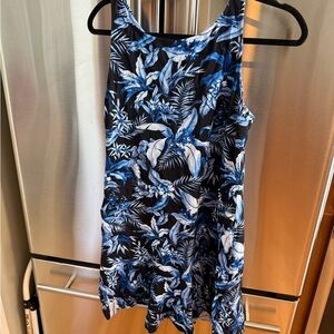 Tommy Bahama Blue and Black Floral coverup